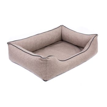 Mestizo Mallorca Cama Ortopédica, Colchón Para Mascotas, 65x50cm, Beige/negro, Smo-bei-b-1