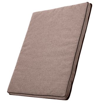 Colchón Leon Standard Para Perro Y Gato Funda Lavable 80x60x5cm Color Beige/negro