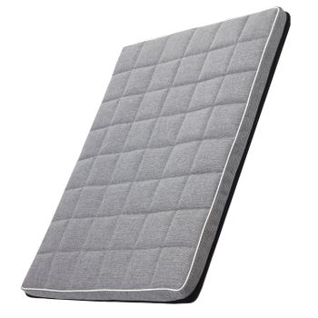 Colchón Desfundable Para Perros Gatos Mascotas Color Gris/blanco 80x60x5