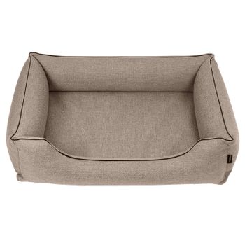 Cama Para Perros Cesta Para Perros Mestizo Mallorca Standard 80x60 Cm Color Beige/negro