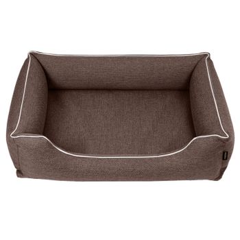 Cama Para Perros Cesta Para Perros Mestizo Mallorca Standard 80x60 Cm Color Marrón/blanco