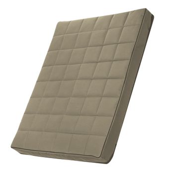 Mestizo Vigo Checked Cama Colchón Para Perro Gato, Colchoneta Para Mascotas Con Funda Extraible, Color Beige Con Borde Negro, 65x50 Cm, Mvch-5-bei-b-s