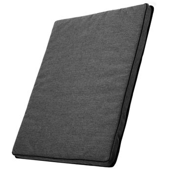 Mestizo Leon Standard Cama Colchón Para Perro Y Gato, Funda Extraible, Lavable (65x50 Cm, Gris Oscuro Con Borde Negro) Ml-5-ste-b-s