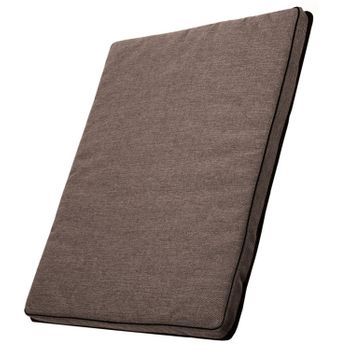 Mestizo Leon Standard Cama Colchón Para Perro Y Gato, Funda Extraible, Lavable (65x50 Cm, Marrón Con Borde Negro) Ml-5-bro-b-s