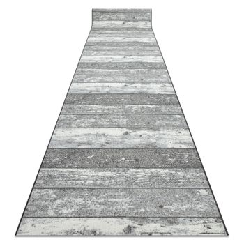 Alfombra De Pasillo Con Refuerzo De Goma 67 Cm Madera Tablero Gris 67x120 Cm