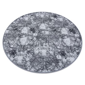 Alfombra Concrete Circulo Hormigón Gris Circulo 133 Cm