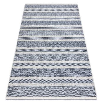 Alfombra Eco Sisal Boho Moroc Líneas 22328 Franjas - Dos Niveles De V 117x170 Cm