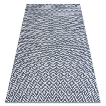 Alfombra Casa Eco Sisal Boho  Diamantes 22084 Azul Oscuro / Crema, Alf 153x220 Cm