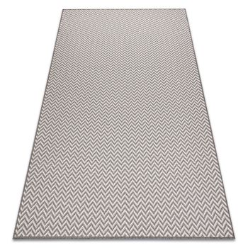 Alfombra Sisalo Sisal Zigzag 2901 Crema / Taupe 180x270 Cm