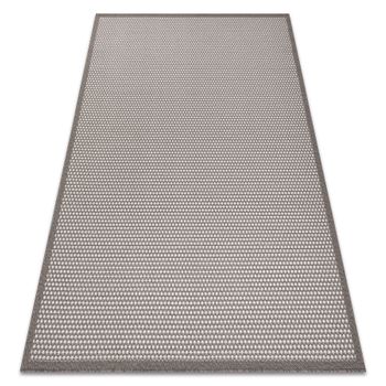 Alfombra Sisal Bordero 2907 Tejido Plano Taupe / Crema 180x270 Cm