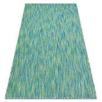 Moderno Fisy Alfombra Sisal 20776 Zigzag, Mezcla Azul 180x270 Cm