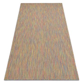 Moderno Fisy Alfombra Sisal 20776 Zigzag, Mezcla Arcoiris De Colores 180x270 Cm