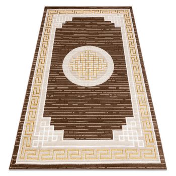 Alfombra Mefe Moderna 9096 Marco, Llave Griega - Structural Dos Nivele 180x270 Cm