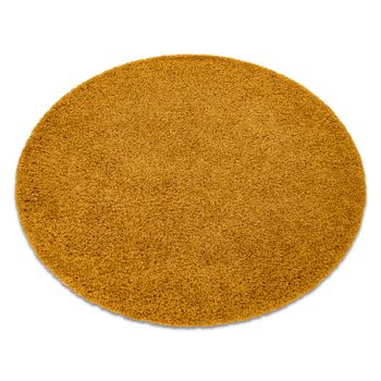 Alfombra Soffi Circulo Shaggy 5cm Oro Circulo 100 Cm