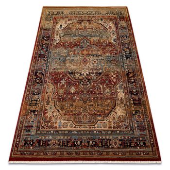 Alfombra Keshan Franjas, Ornamento Oriental 7518/53528 Beige / Azul Os 250x340 Cm