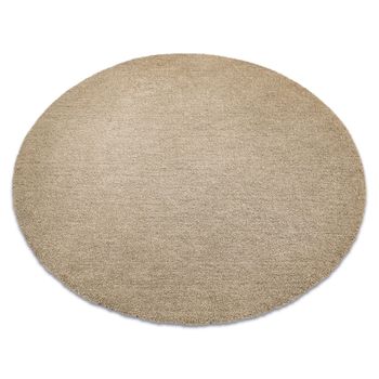 Alfombra Moderna Y Lavable Latio 71351050 Circulo Beige Circulo 200 Cm