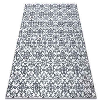 Alfombra Argent - W4949 Flores Blanco / Gris 133x190 Cm