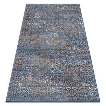 Alfombra Nain Ornamento 7708/51911 Azul Oscuro / Orange 120x170 Cm