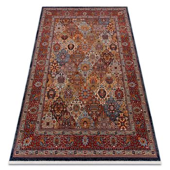 Alfombra Keshan Franjas, Ornamento, Marco Oriental 7576/53511 Terracot 120x145 Cm