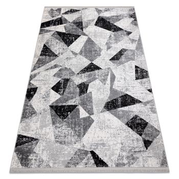 Alfombra Tuls Estructural, Franjas  51211 Moderna, Geométrico Antraci 280x370 Cm