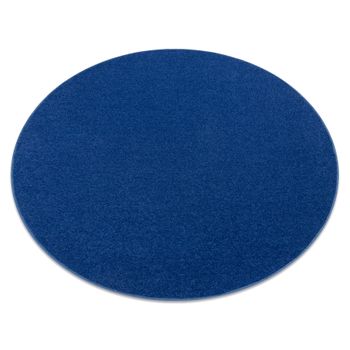 Alfombra Eton Círculo Azul Oscuro Circulo 133 Cm