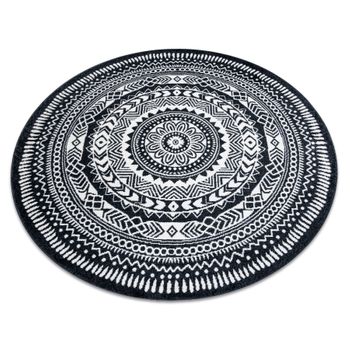 Alfombra Fun Napkin Servilleta Circulo - Negro Circulo 100 Cm