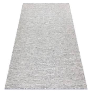 Alfombra Sisal Patio 3071 Griego Tejido Plano Gris / Beige 78x150 Cm