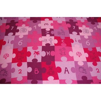 Alfombra Infantil Puzle Violeta 250x350 Cm