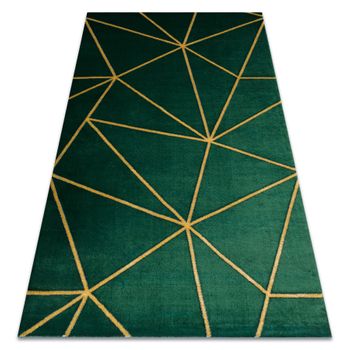 Alfombra Emerald Exclusivo 1013 Glamour, Elegante Geométrico Botella  160x220 Cm