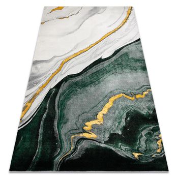 Alfombra Emerald Exclusivo 1017 Glamour, Elegante Mármol Botella Verd 160x220 Cm