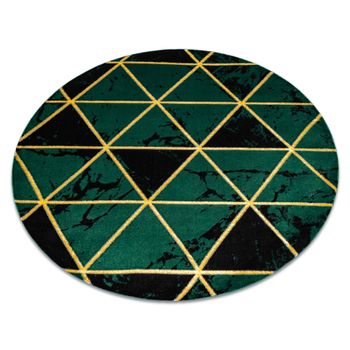 Alfombra Emerald Exclusivo 1020 Circulo - Glamour, Elegante Mármol, T Circulo 200 Cm