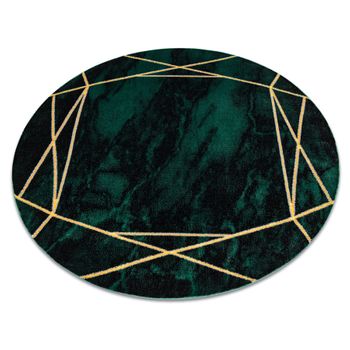 Alfombra Emerald Exclusivo 1022 Circulo - Glamour, Elegante Mármol, G Circulo 160 Cm