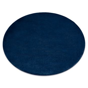 Alfombra De Lavado Moderna Posh Circulo Shaggy, Felpa, Gruesa Antidesl Circulo 60 Cm