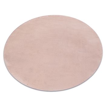 Alfombra De Lavado Moderna Posh Circulo Shaggy, Felpa, Gruesa Antidesl Circulo 60 Cm