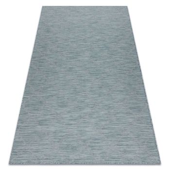 Alfombra Sisal Patio 3069 Espaldera Marroquí Tejido Plano - Turquesa 78x150 Cm