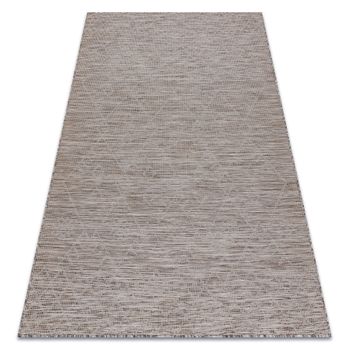 Alfombra Sisal Patio 3077 Boho Tejido Plano - Natural, Beige 117x170 Cm