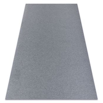 Alfombra Con Refuerzo De Goma Rumba 1809 Un Solo Color Mezcla Gris 130x200 Cm