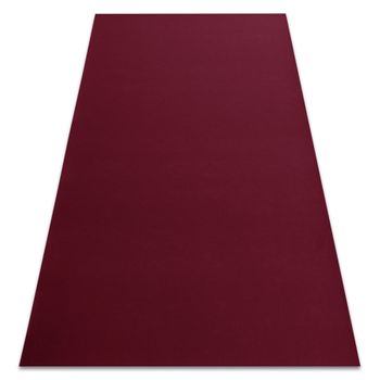 Alfombra Con Refuerzo De Goma Rumba 1375 Un Solo Color Cereza 200x200 Cm