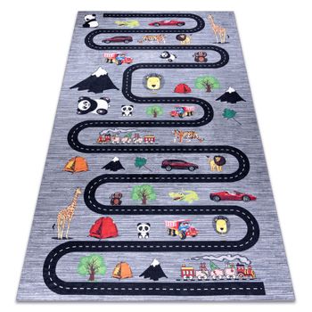 Acomoda Textil – Alfombra Infantil Ciudad Carretera para Jugar. (Modelo A,  120x160 cm)