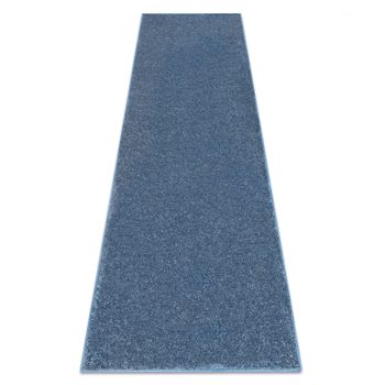 Alfombra De Pasillo Santa Fe Azul 74 Llanura Color Sólido 110x370 Cm