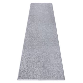 Alfombra De Pasillo Santa Fe Plata 92 Llanura Color Sólido 50x350 Cm