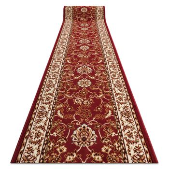 Alfombra De Pasillo Bcf Morad Klasyk Clásico Burdeos 80 Cm 80x400 Cm