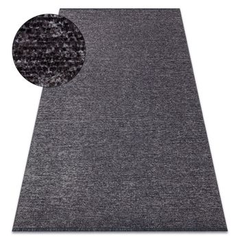 Alfombra Toscana 24021 Un Color, Glamour, Tejido Plano, Flecos - Antra 195x290 Cm