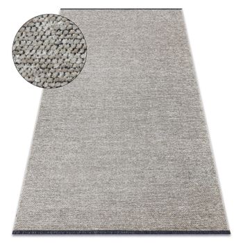 Alfombra Florence 24021 Un Color, Glamour, Tejido Plano, Flecos - Beig 118x170 Cm