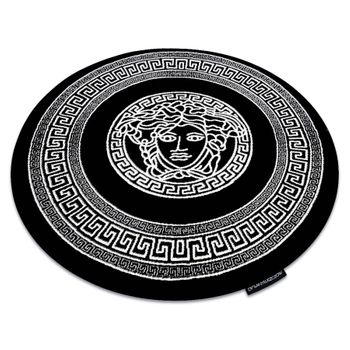 Alfombra Hampton Medusa Círculo Medusa Griego Negro Circulo 140 Cm