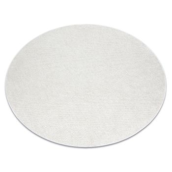 Alfombra Casablanca Plus Círculo Crema Monocolor, Bucle Circulo 80 Cm