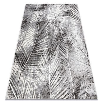 Alfombra Mateo 8035/644 Moderna Hojas De Palma - Estructural Gris  280x370 Cm