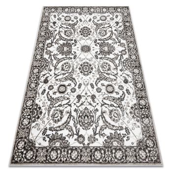 Alfombra Mateo 8037/944 Moderna Marco, Flores - Estructural Gris / Bei 180x270 Cm