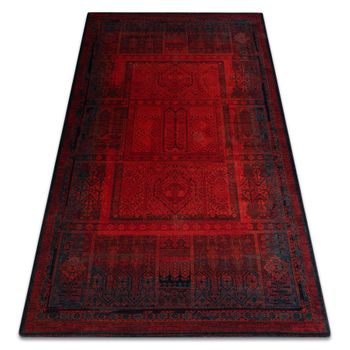 Alfombra De Lana Superior Nakbar Premium Oriental Rubí 235x350 Cm