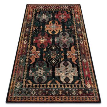 Alfombra De Lana Omega Rohan Oriental Azul Oscuro 170x235 Cm